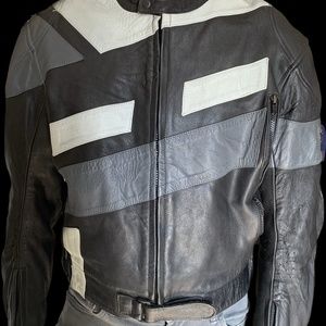 RJays Men's (m-l) Leather Motorcycle Armored Jacket - $130